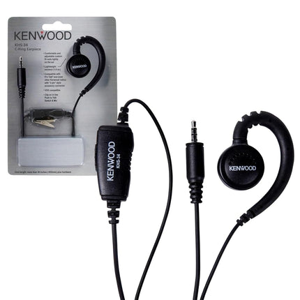 Kenwood KHS-34 C-Ring Earbud Hanger with PTT and C