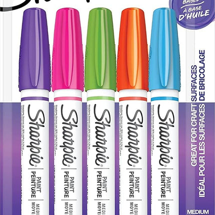 SHARPIE Oil-Based Paint Markers, Medium Point, Bri