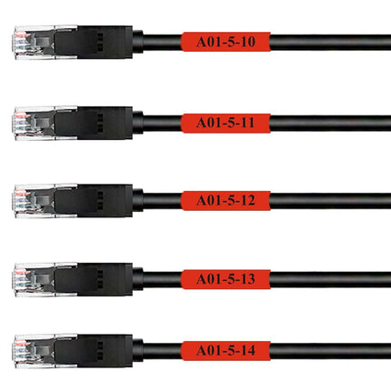 Mr-Label Self-Laminating Wrap Around Cable Labels 