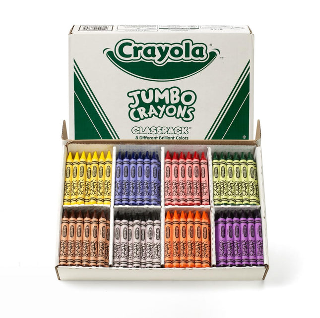 Crayola 52-8389 So Big Crayola Crayons, Classpack, Large Size, 5 x 9/16, 200/Set