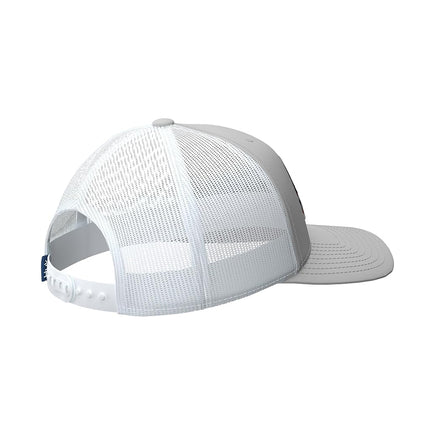 Casquette de Pêche Enfant HUK Youth Trucker, Anti-Reflets, Taille Unique, Motif Trophy Flag-Harbor Mist