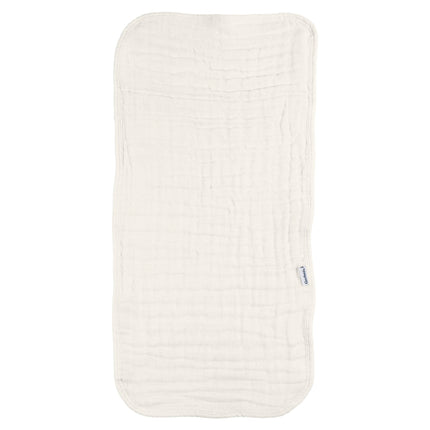 Gerber Baby Unisex Muslin Burp Cloths 6-Pack, Vanilla, Large Size 20" x 10"
