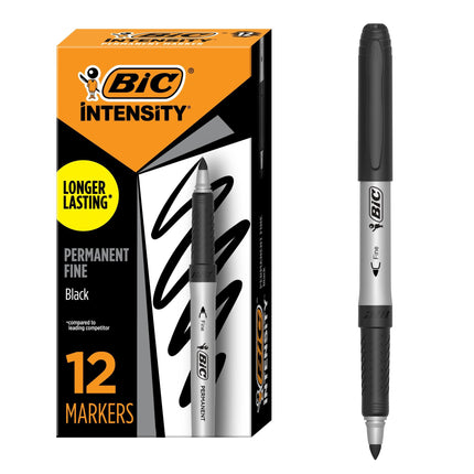 BiC CD/DVD Permanent Marker Black (Box 12)