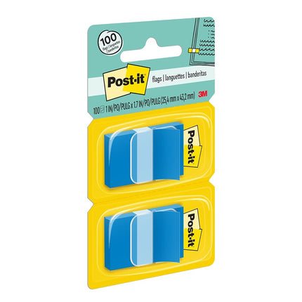 Post-it Standard Page Flags in Dispenser 1in Wide, Blue 100 Flags, 680-BE2
