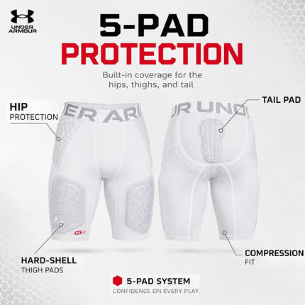 Gameday Armour Pro 5-Pad Girdle White L