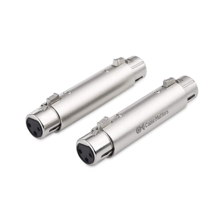 Cable Matters 2-Pack XLR to XLR Gender Changer Ada