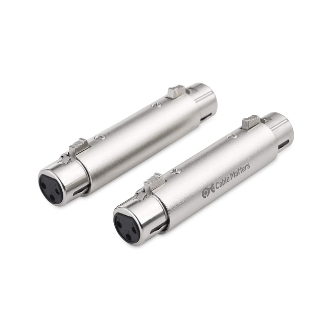 Cable Matters 2-Pack XLR to XLR Gender Changer Ada