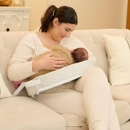 My Brest Friend Basic Nursing Pillow Ergonomic Design Essential Breastfeeding Pillow Support for Mom & Baby, Adjustable Strap & Slipcover, Flowery Meadow