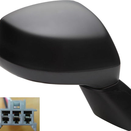Dorman 955-1727 Espejo retrovisor exterior eléctrico del lado del pasajero - Plegable para modelos selectos de Honda, negro