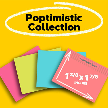 Notas Post-it, 1.5 x 2 pulg., Colección Ciudad del Cabo, 8 blocs/paquete Azul, Rosa, Amarillo, 50 hojas/Notas autoadhesivas (1.5 pulg. x 2 pulg., Colección Ciudad del Cabo, 8 blocs/paquete – 20 mm – 50 hojas)