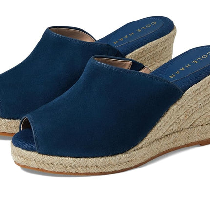 Cole Haan Women's Cloudfeel Southcrest Mule Heeled Sandal, Blue Wing Teal Sde, 7 UK