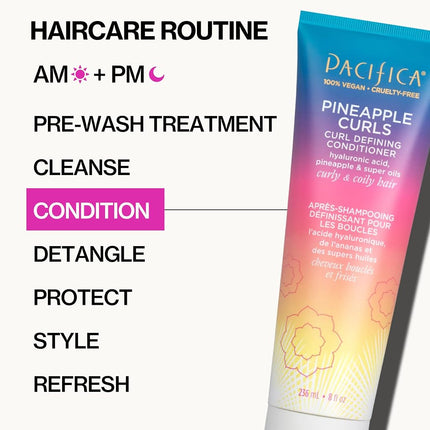 Pacifica Pineapple Curls Curl Defining Conditioner 8 fl oz