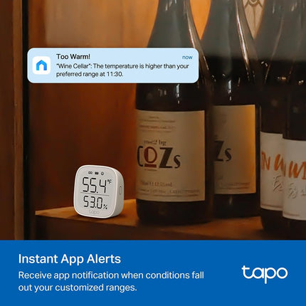 Tapo Temperature & Humidity Monitor T315, 2.7in E-Ink Display