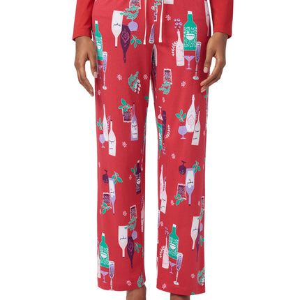 HUE Printed Knit Pajama Bottom Women's Pyjama, Bar