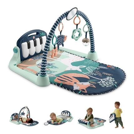 Fisher-Price Kick & Play Piano Gym, Navy Fawn