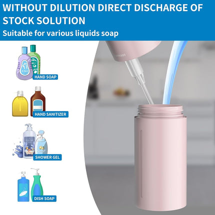 Automatic Soap Dispenser Touchless,Simple Physical Adjustment Hand Soap Dispenser,Low Battery Consumption Dish Soap Dispenser Kitchen Bathroom,Hands Free Auto Soap Dispenser