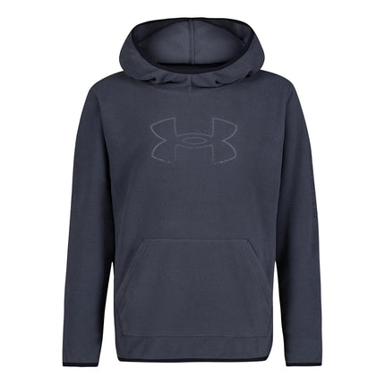 Under Armour Boys' Outdoor Hoodie, Downpour Gray Micro Fleece, M