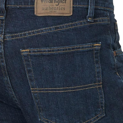 Wrangler Men's Regular Fit Comfort Flex Waist Jean, Dark Indigo, 36W x 30L