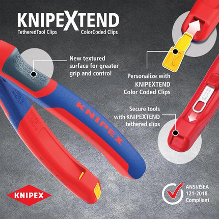 KNIPEX Tools 86 02 180 Pliers Wrench, Black Finish Comfort Grip, 7.25"