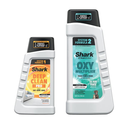 Shark PXCMBUNDLE StainStriker Complete Bundle para limpiadores portátiles Shark StainStriker, para alfombras y tapetes, elimina instantáneamente los olores, OXY Multiplier de 32oz y Deep Clean Pro de 16oz