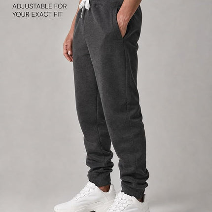 Southpole Men's 1570 Basic Active Fleece Jogger Sweatpants, Heather Charcoal, 3X-Large