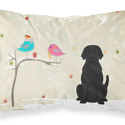 Caroline's Treasures between Friends Black Labrador Fabric Standard Pillowcase BB2529PILLOWCASE, Multicolor