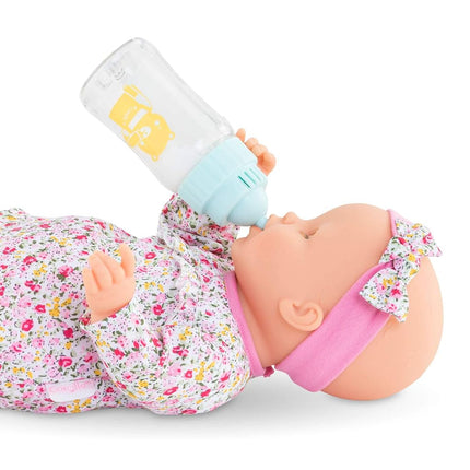 Corolle Mon Grand Poupon 9000141030 Milk Bottle with Sound, Milk Bottle with Disappearing Milk, 3 Baby Sounds, 13 cm, Suitable for Children from 3 Years