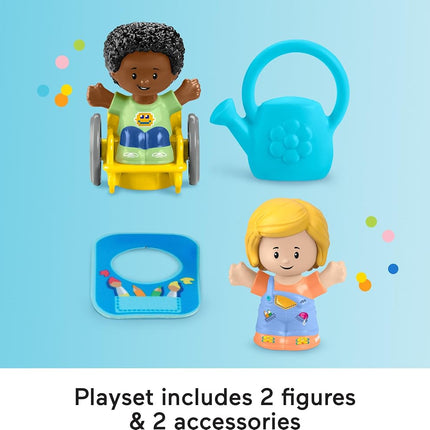 Fisher-Price Little People Toddler Playset with 2 Figures and 2 Accessories for All Schools for Preschool Symbolic Game 1+ Years