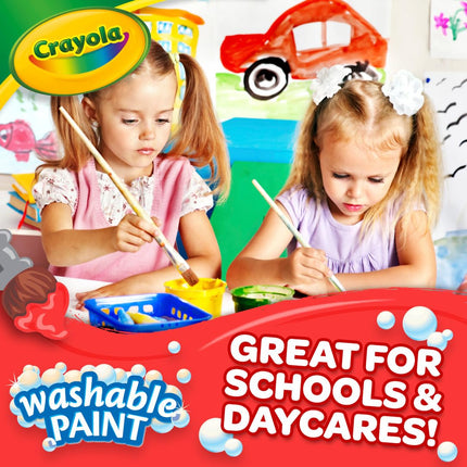 Crayola Washable Paint, White Paint, Classroom Supplies, 1 Gallon