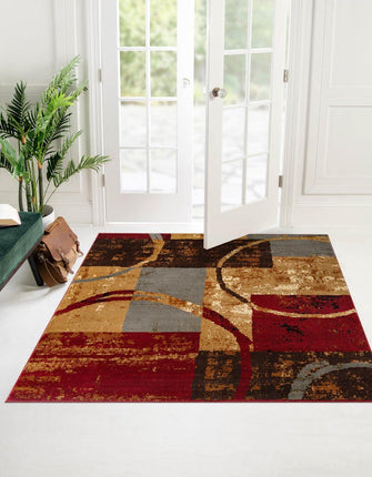 Unique Loom Barista Collection Area Rug - Kouillou