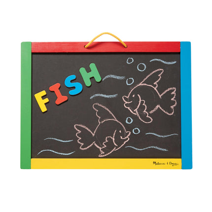 Melissa & Doug Magnetic Chalkboard and Dry-Erase B