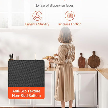 VEVOR Fall Mat for Elderly, 3/4-inch Thickened Fall Prevention Pad with Beveled Edge, Anti-Slip Bedside Safety Floor Mat for Seniors, Handicaps, Patients (24 x 70 inch)