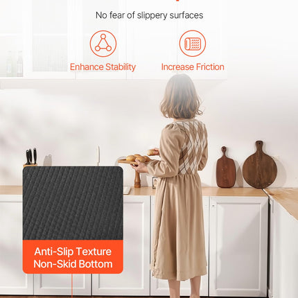 VEVOR Fall Mat for Elderly, 3/4-inch Thickened Fall Prevention Pad with Beveled Edge, Anti-Slip Bedside Safety Floor Mat for Seniors, Handicaps, Patients (24 x 70 inch)