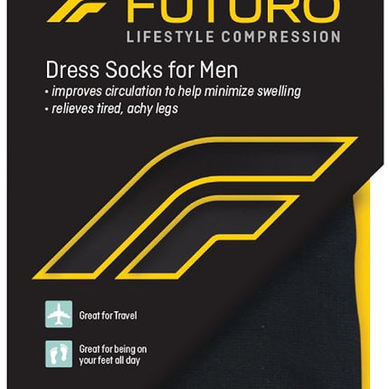 Futuro Mens Dress Socks, Black, 71039en, Large