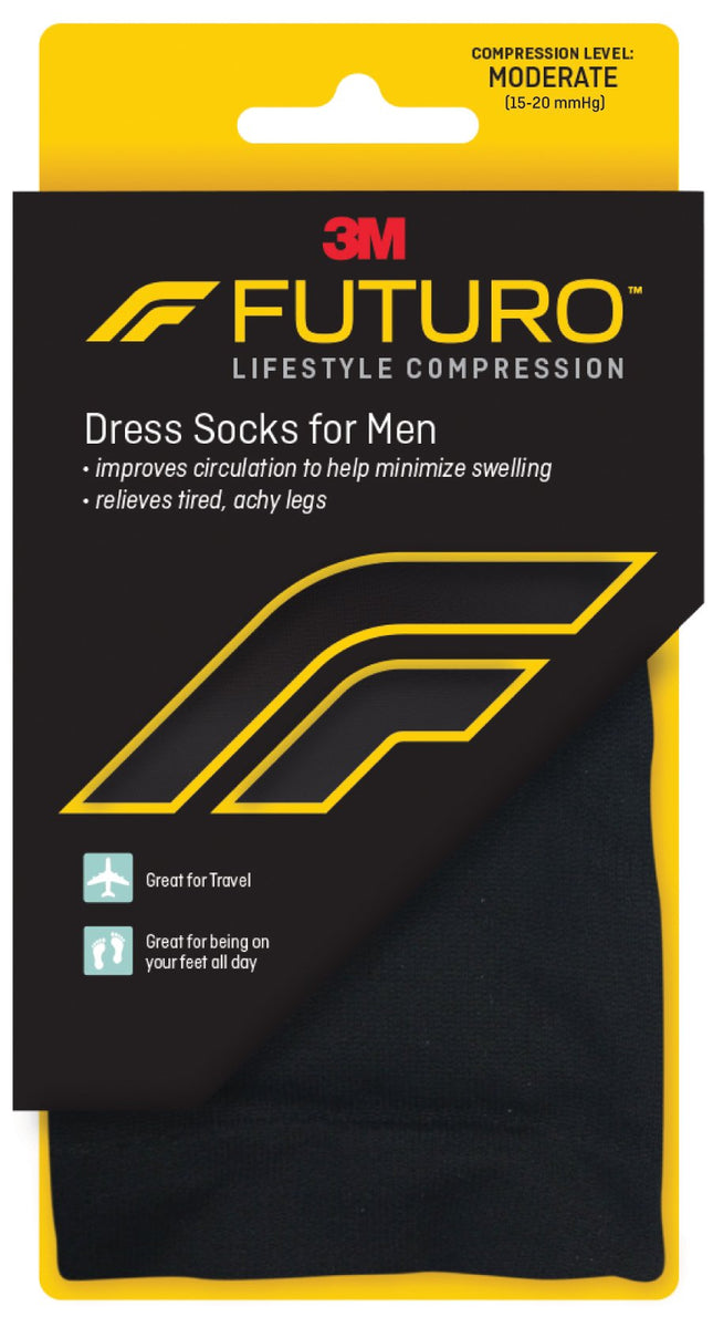 Futuro Mens Dress Socks, Black, 71039en, Large