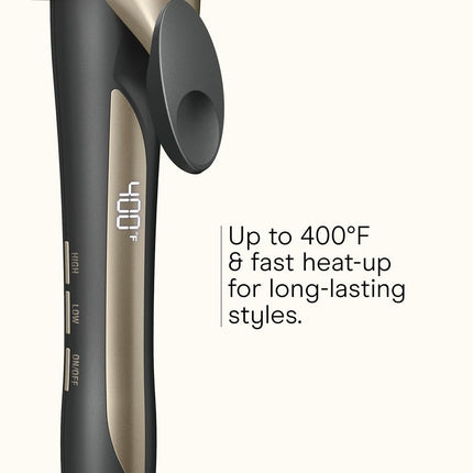 INFINITIPRO BY CONAIR Tourmaline Ceramic 1 1/4-inch Curling Iron, 1 1/4-inch Digital Curling Iron, 1 ¼ inch barrel produces loose curls – for use on medium and long hair