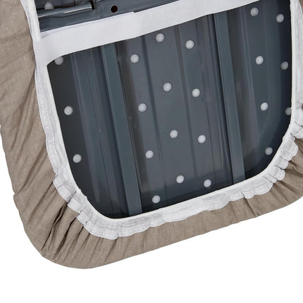 Ironing Board Cover and Pad (Grey), 100% Cotton with Premium Polyester Padding by Seymour Home Products; Fits Full Size Board | Stain and Scorch Resistant; Elastic Edge | Laundry Accessories