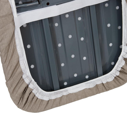 Ironing Board Cover and Pad (Grey), 100% Cotton with Premium Polyester Padding by Seymour Home Products; Fits Full Size Board | Stain and Scorch Resistant; Elastic Edge | Laundry Accessories