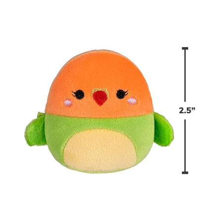 Squishmallows Original Micromallows Plush 5-Pack - Bear, Cow, Dinosaur, Love Bird & Octopus 2.5-Inch Plush
