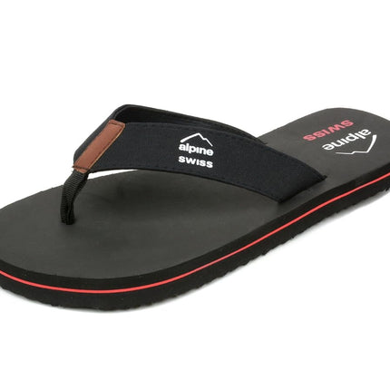 alpine swiss Mens Flip Flops Beach Sandals EVA Sol