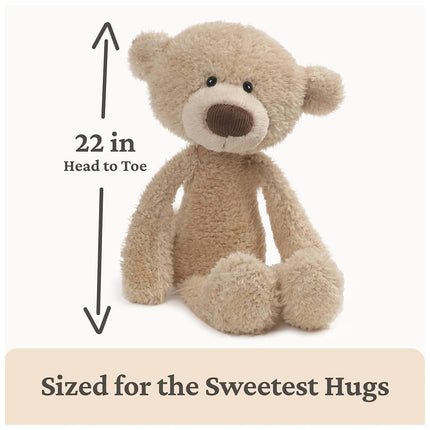 GUND Toothpick Classic Teddy Bear, Premium Stuffed Animal for Ages 1 and Up, Beige, 22”