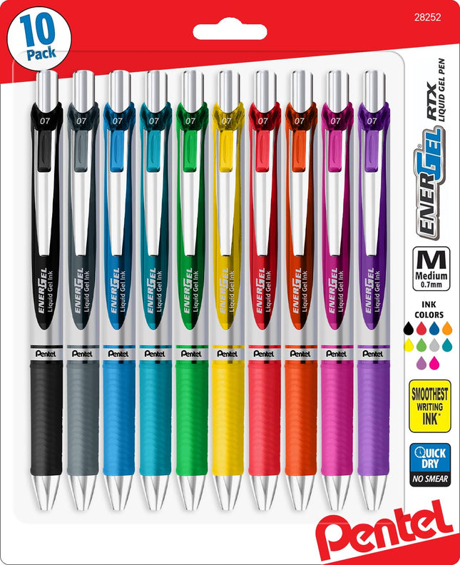 Pentel EnerGel 0.7 MM RTX Retractable Liquid Gel P