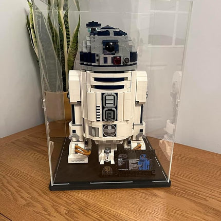 Choowin Acrylic Display Case for Lego 76414 75335 75308 71794 Thickened Clear Acrylic Display Box for Collectibles Countertop Display Case for Action Figures Model Toy Dustproof Showcase(Black Base)