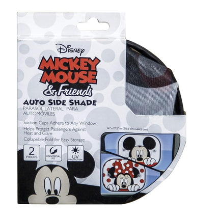 Plasticolor 003815R01 Disney Mickey & Minnie Peek-A-Boo Side Window Sunshade 2-Piece, 1 Pack