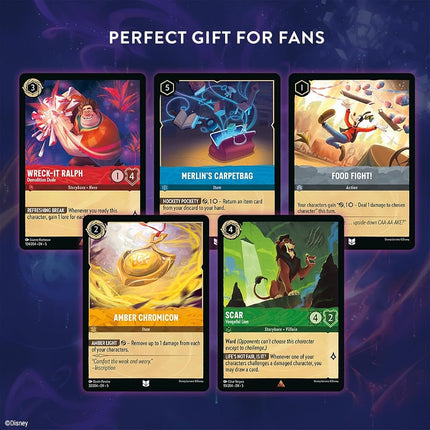Ravensburger Disney Lorcana TCG: Shimmering Skies Booster Pack with Sleeves for Children Aged 8+