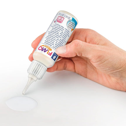 STAEDTLER 8050-00 FIMO Liquid Oven-Hardening Decorating Gel for Polymer Clay Modelling - Transulcent (1 x 50ml Bottle)