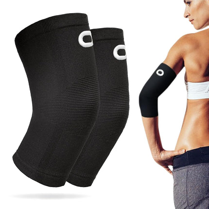Manga de Compresión para Codo (1 Par) - Soporte Instantáneo para Brazos, Mangas para Codo para Tendinitis, Artritis, Bursitis, Codera para Golfistas y Tenistas, Tratamiento, Ejercicios, Levantamiento de Pesas, Alivio del Dolor, Recuperación