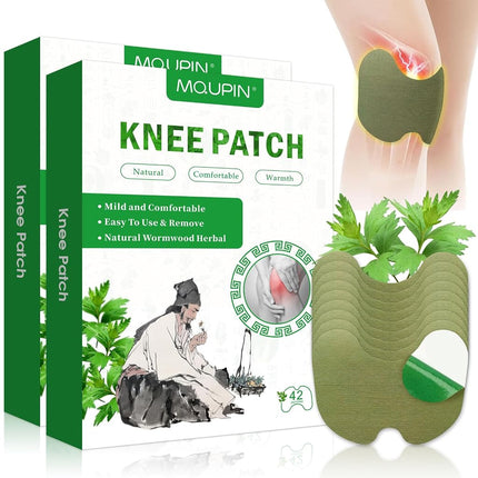 84Pcs Knee Patches，Warming Herbal Patches Wormwood