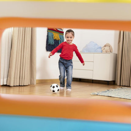 Bestway: Kick 'N Swish - 3-in-1 Multi-Use Ball Pit, 47x 42x33, Inflatable Sports Activitiy Center, Basketball-Soccer-Ball Pit, Indoor-Outdoor Kids 2+