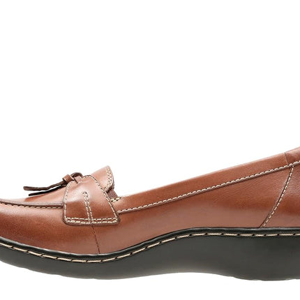 Clarks Women's Ashland Bubble Slip-On Loafer, Brown Multi, 4 UK